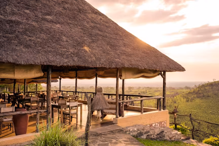 Luxury tented camp near Queen Elizabeth National Park